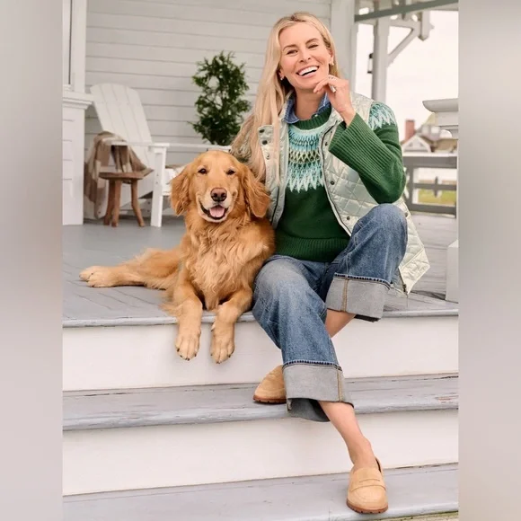 NWT Talbots Quilted Down Puffer Vest - 2XLP (XXL plus petite) in silver metallic - Picture 3 of 3